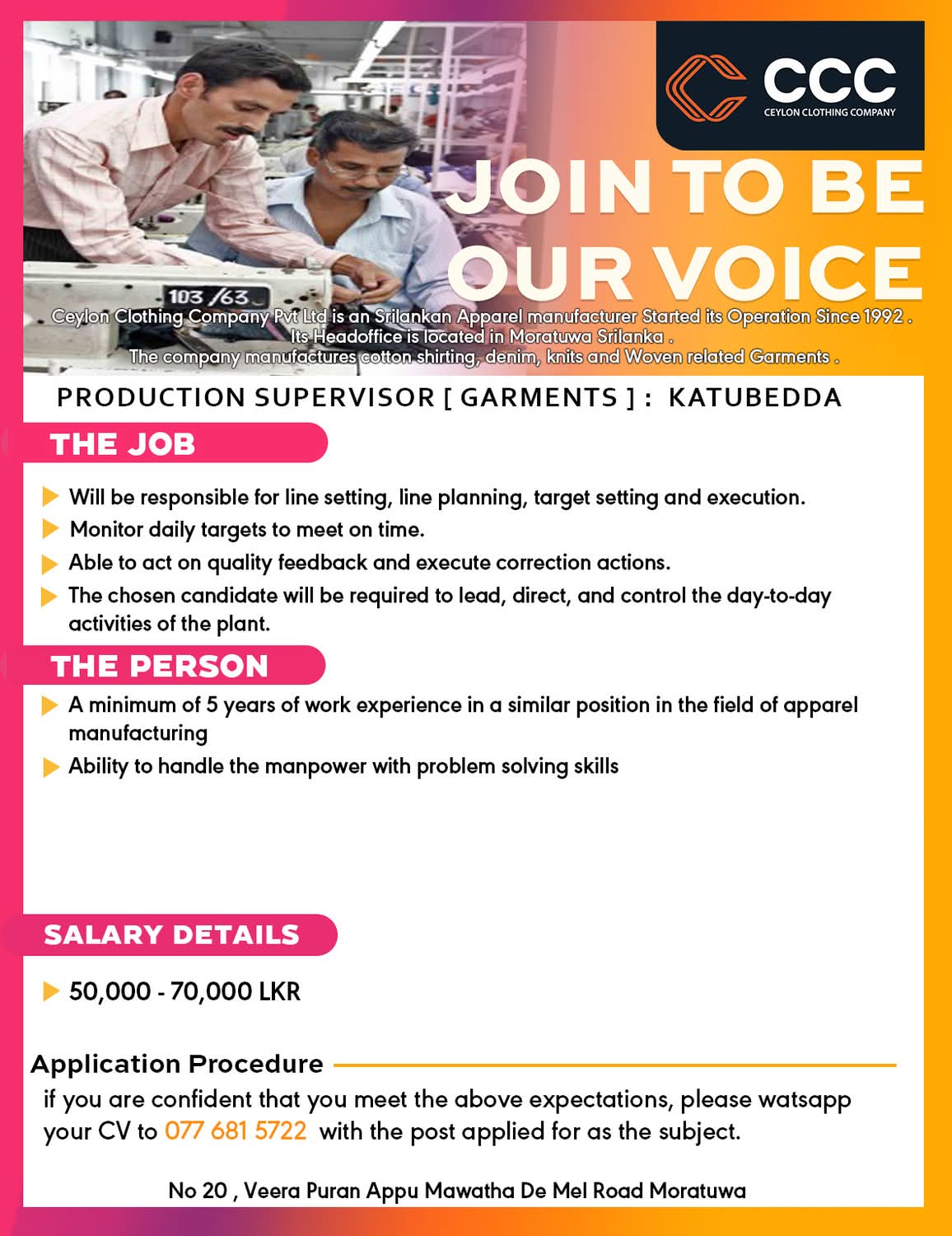 Company banner
