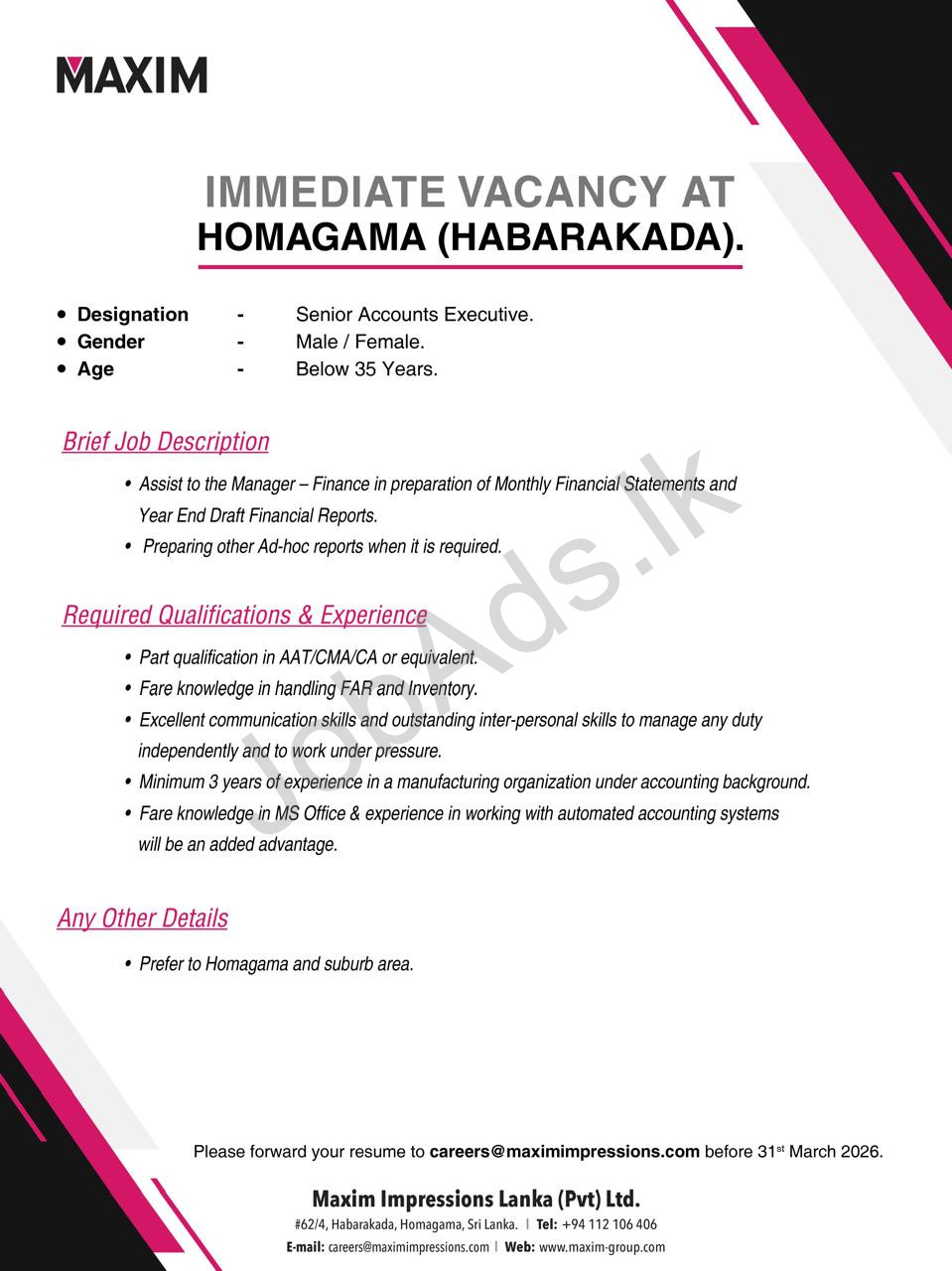 Company banner